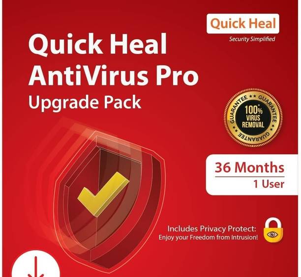 QUICK HEAL Anti-virus 1 User 3 Years (Renewal)