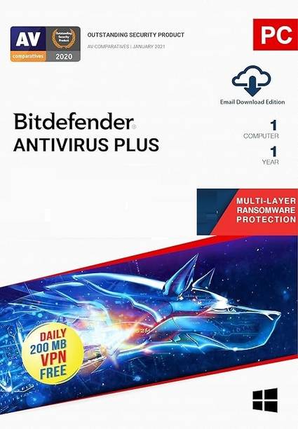 Bitdefender Antivirus Anti-virus 1 User 1 Year