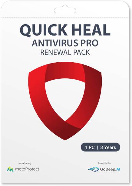 QUICK HEAL Anti-virus 1 User 3 Years (Renewal)
