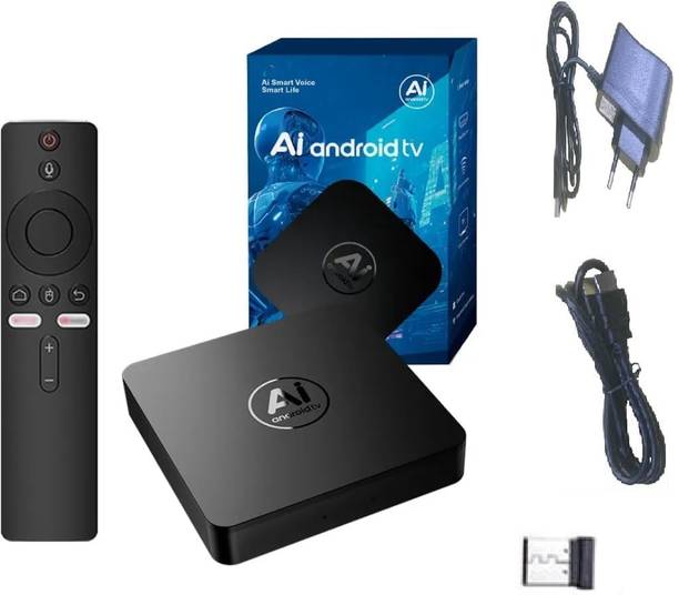 SHAILRON AI Powered Android TV Box 4K ,Convert Any TV into Smart TV Media Streaming Device