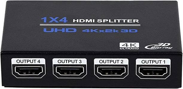 Tobo 1x4 HDMI Splitter 1 in 4 Out HDMI Splitter Audio Video Distributor Box TD-910H Media Streaming Device