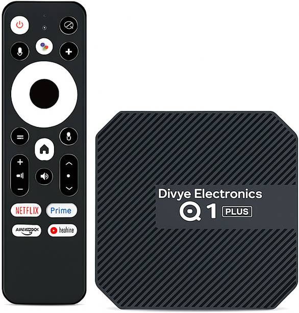 DIVYE Q1 Plus Android Box H313 4GB RAM 32GB ROM Quad-core WiFi 2.4GHz Support 4K H.265 Media Streaming Device
