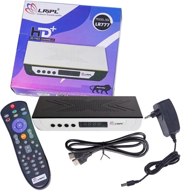 LRIPL HD FREE DISH SET TOP BOX LR777 MPEG-4 WITH USB PEN DRIVE SUPPORT, AND HDMI PORT Media Streaming Device
