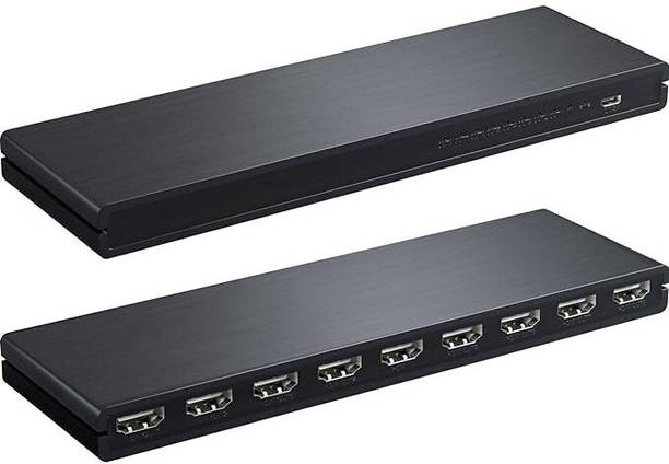 Etzin 4k 1x8 HDMI Splitter 4K, 8 Port HDMI Splitter 1 to 8 Real 4K x 2K Splitter Media Streaming Device