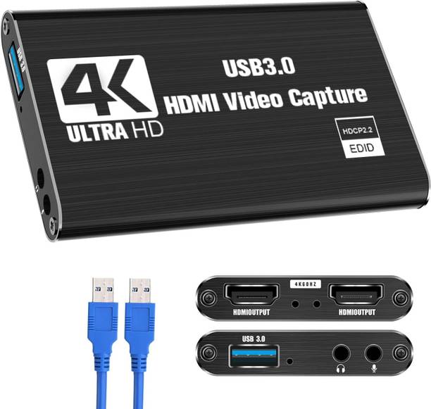 atdaraz 4K HDMI Game Capture Card, USB 3.0 1080p 60fps for Streaming, Nintendo Switch Media Streaming Device