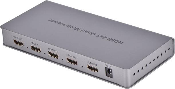 microware 4x1 HDMI Multi-Viewer HDMI Quad Screen Real Time Multiviewer Media Streaming Device