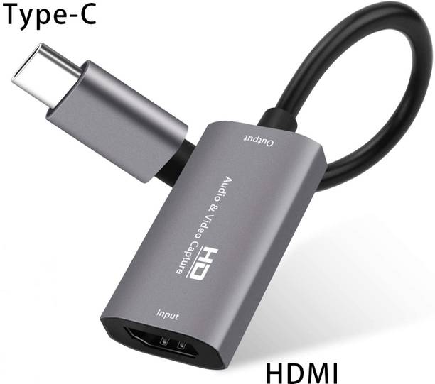 microware HDMI Type-C Video Capture Card 4K USB3.1 Game Audio Live Stream to Macbook Media Streaming Device