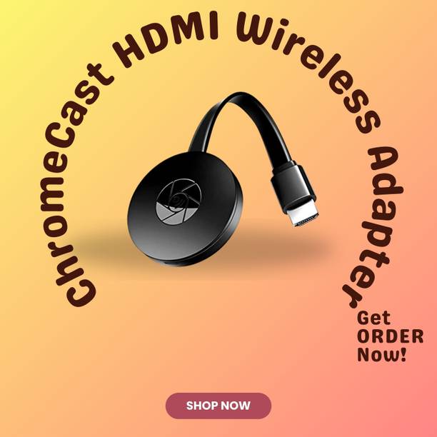 FRONY Chromecast Wi-Fi Wireless Display Dongle With Tv Steaming device by NetflixT474 Media Streaming Device