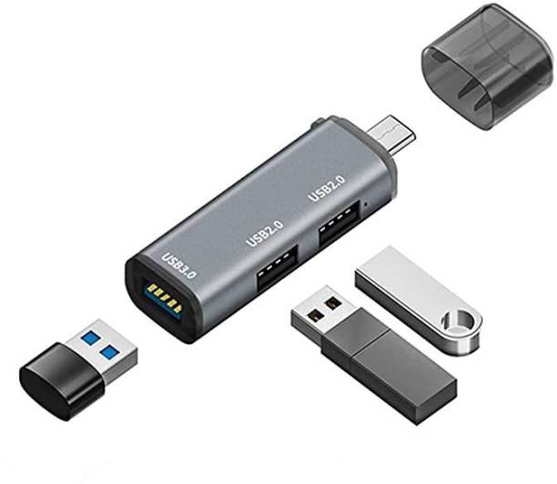 ULTRABYTES Type C to USB Hub, 3 in 1 USB C to USB 3.0 H...