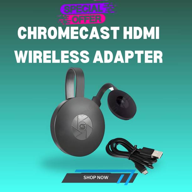 Clairbell Chromecast Wi-Fi Wireless Display Dongle With Tv Steaming device by NetflixT40 Media Streaming Device