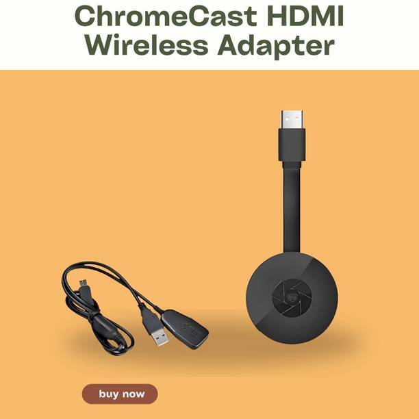 SYARA Chromecast Wi-Fi Wireless Display Dongle With Tv Steaming device by NetflixT185 Media Streaming Device