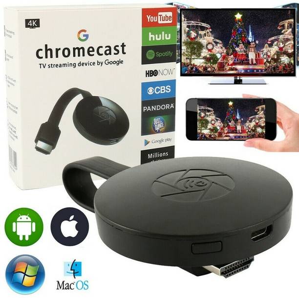 Clairbell TUS_121N Chrome cast WiFi HDMI Dongle & Wireless Display for TV Media Streaming Device