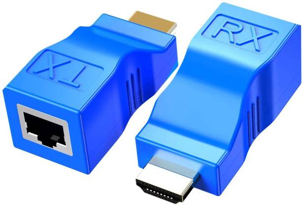 VOOCME HDMI to RJ45 Extender, HDMI to RJ45 Ethernet Network Converter Over by Cat5-e/6 Media Streaming Device