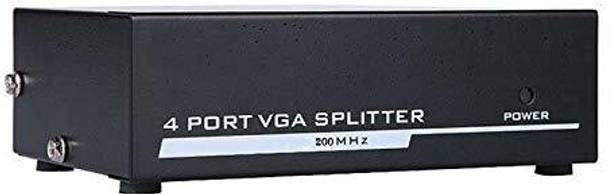 Tobo 4 Port VGA Splitter Sharing Switch Box 4 VGA Out/1 VGA Splitter Box Display Media Streaming Device
