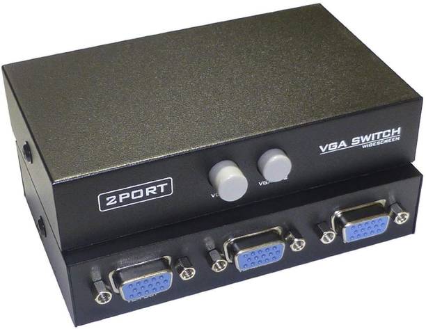 OG X NEXA WITH DEVICE VGA 2 in 1 Out 2 Port VGA Switch Press Button Media Streaming Device
