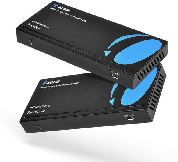 OREI 4K HDMI Extender Balun HDBaseT UltraHD 4K @ 60Hz Over Single CAT5e/6/7 Cable Media Streaming Device