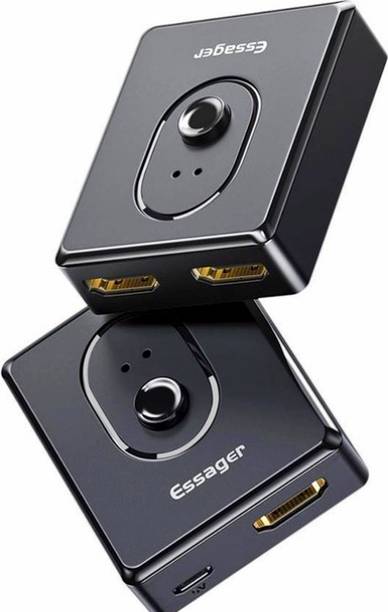 ESSAGER HDMI Switch 4K 60Hz Bi-Directional 2 in 1 Out / 1 in 2 Out Splitter Media Streaming Device