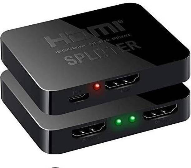 1Goal 4K 2K HDMI Splitter 1 Input 2 Output HDMI Amplifier Switcher Box Hub+USB Cable Media Streaming Device