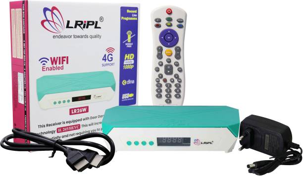 LRIPL Free Channels SET TOP BOX HD 1080P LR26W [Also with Wifi for YouTube Access] Media Streaming Device
