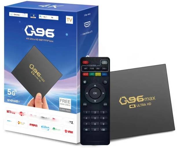markif Q96 MAX 4K ULTRA HD SET TOP BOX WITH CHROMECAST BUILT IN (4/32GB) Media Streaming Device