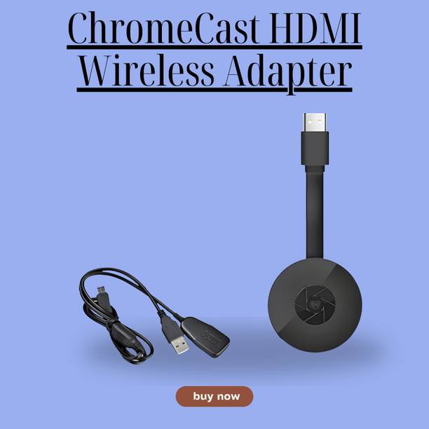 Clairbell Chromecast Wi-Fi Wireless Display Dongle With Tv Steaming device by NetflixT380 Media Streaming Device