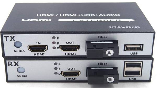 Etzin USB2.0 HDMI Extenders with KVM HDMI Over Single Fiber Optic EPL-988H Media Streaming Device