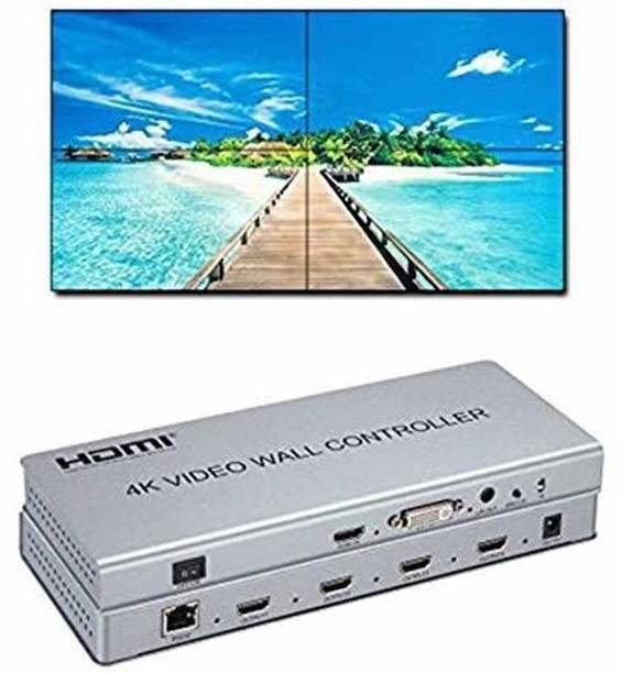 Tobo 2X2 Video 4k Wall Switch Controller Splitter HDMI DVI TV Processor Support Media Streaming Device