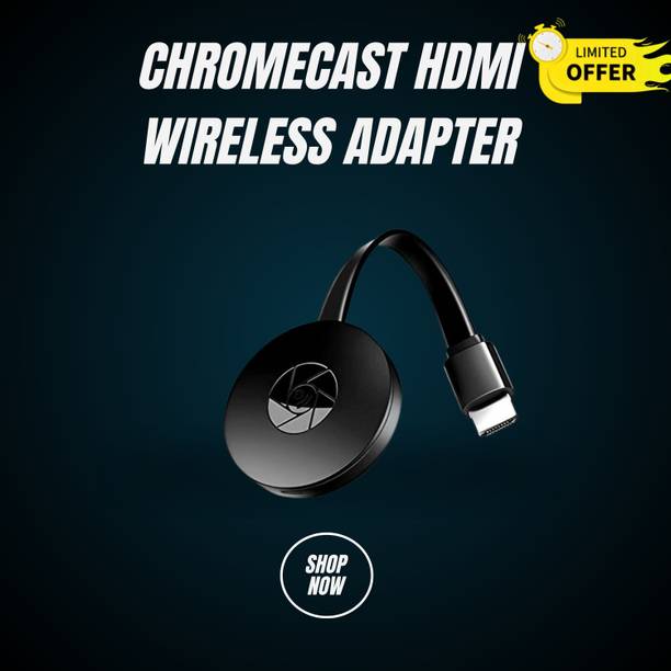 SYARA Chromecast Wi-Fi Wireless Display Dongle With Tv Steaming device by NetflixT335 Media Streaming Device