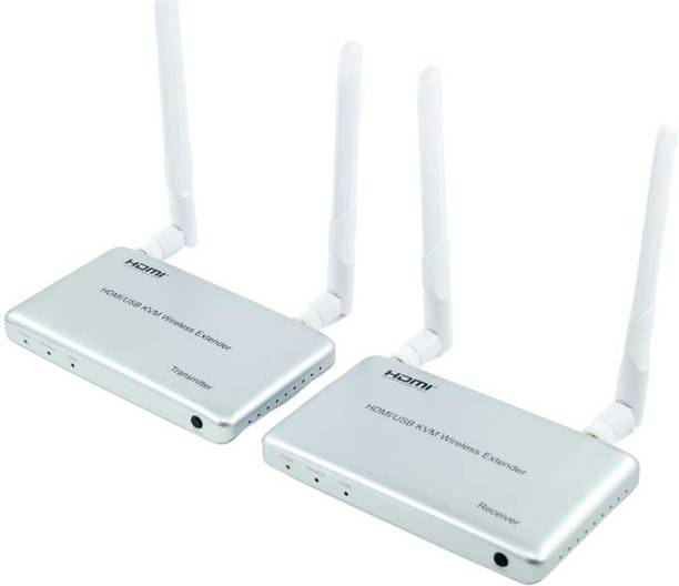 microware Wireless HDMI/USB KVM Extender 200M HDMI, Transmitter and Receiver up to 200M Media Streaming Device