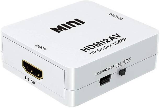 1Goal Mini Hdmi 2 AV (HDMI to AV RCA/UP Scaler 1080P HD Video Converter) Media Streaming Device