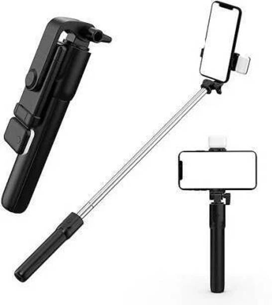 SHAH ENTERPRISES Wireless Remote selfie stick R1S Bluetooth Selfie Stick Flash