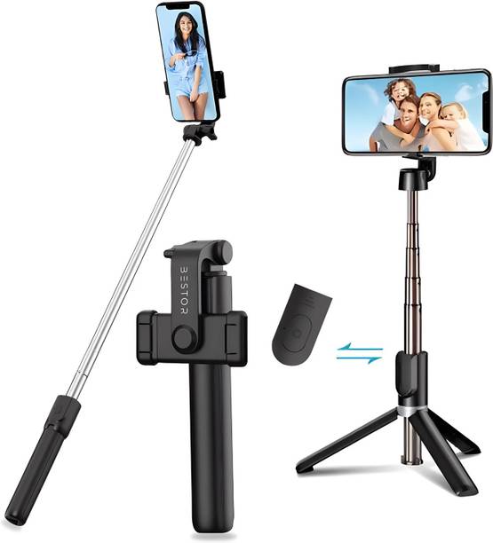 Bestor Selfie Stick Tripod with Wireless Remote Extendable Stand for Vlogging & Photography Bluetooth Selfie Stick