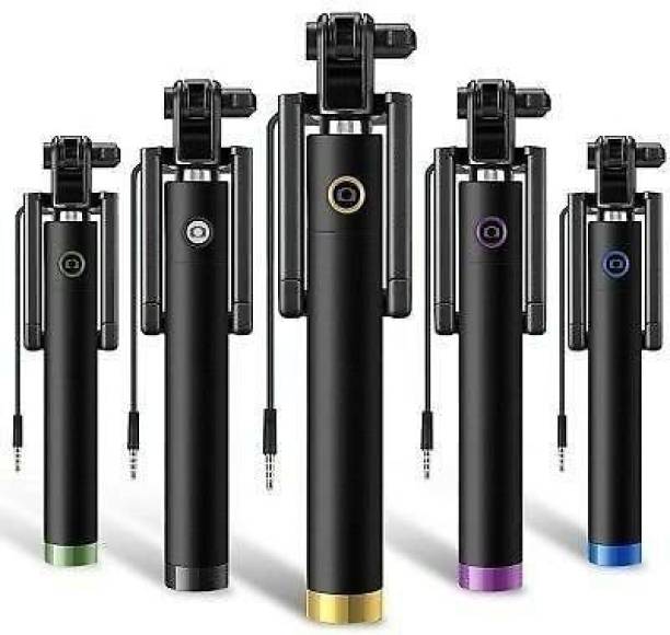 PicPok Extendable Aux Wired Monopod for iPhone & Android Cable Selfie Stick