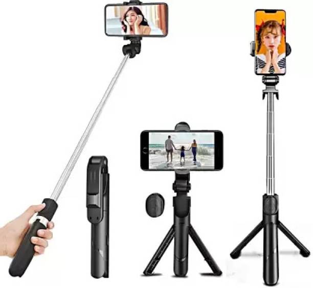 PICPRO XT-02 Selfie Stick with Inbuilt Tripod and Bluetooth Selfie Stick