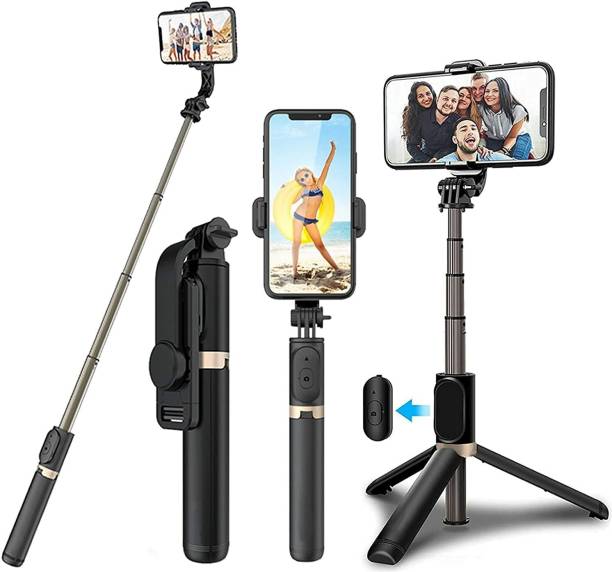 Infinite Digital Bluetooth with Wireless And Extended Tripod Stand Bluetooth Selfie Stick