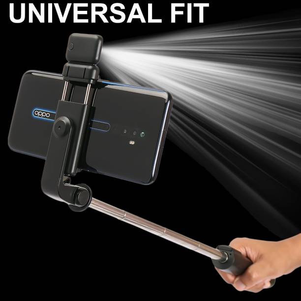 biRo R1s Bluetooth Selfie Stick with Remote and LED Selfie Light Tripod and Mobile Stand Compatible with All Phones Bluetooth Selfie Stick Bluetooth Selfie Stick