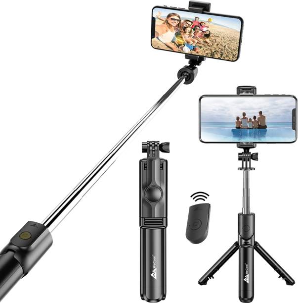 WeCool S1 Portable with wireless remote access and extendable tripod stand for mobile Bluetooth Selfie Stick