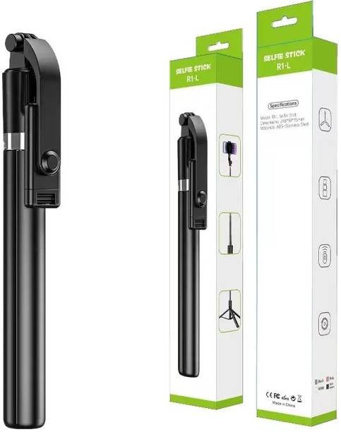 MOBONE R1-L 360° Rotational Head, Hidden Tripod Stand Photography Bluetooth Selfie Stick Bluetooth Selfie Stick