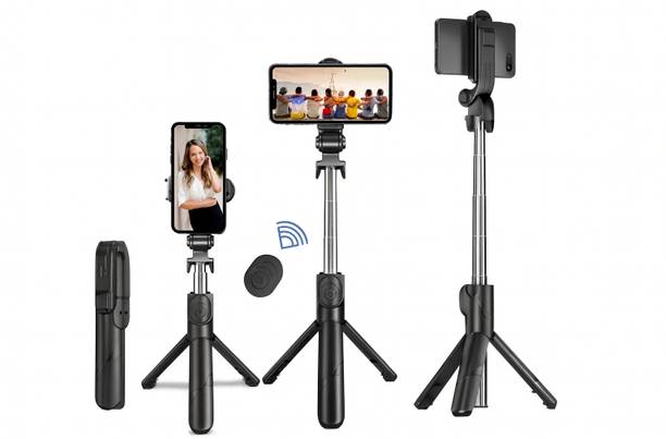 mobizio 3-in-1 Selfie Stick Tripod with Wireless Remote Extendable & Lightweight Design Bluetooth Selfie Stick