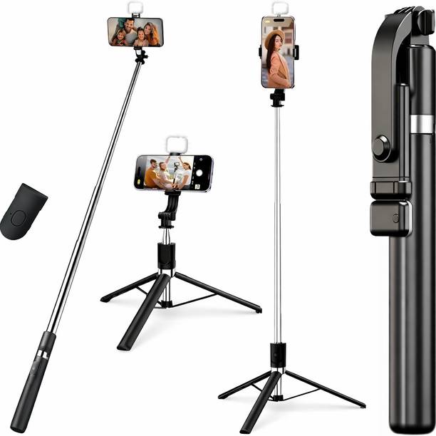 NextFusion 3in1 Selfie Stick with Tripod Stand & Remote | Extendable 360° Rotatable Bluetooth Selfie Stick