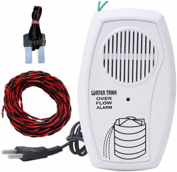 CraftQua Electric Water Tank Overflow Alarm with High Quality Overflow Voice Sound & 15mtr Connecting Wired Wired Sensor Security System