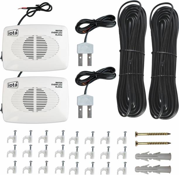 IOTA H1 Water Tank Overflow Alarm (Pack Of 2)(Complete Installation Kit) Wired Sensor Security System