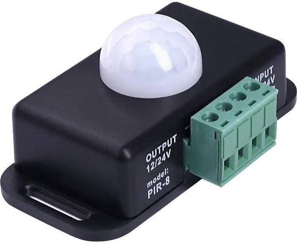 DHRUV-PRO 12V 24V PIR Sensor LED Dimmer Switch Motion Timer Function Wired Sensor Security System