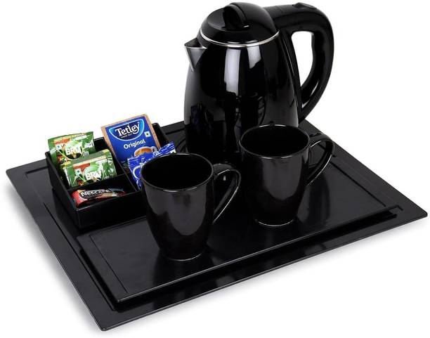 RAYCRAFT 1500 Watts 1.8Litre Stainless Steel Electric Kettle with ABS Plastic Kettle Tray Multi Cooker Electric Kettle