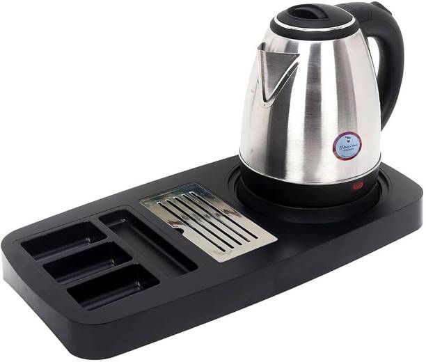 RAYCRAFT 1500 Watts 1.8Litre Stainless Steel Electric Kettle with ABS Plastic Kettle Tray Multi Cooker Electric Kettle