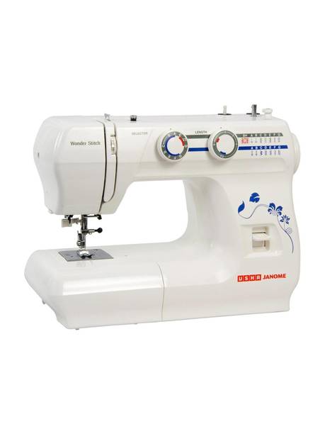 USHA Wonder Stitch Electric Sewing Machine 13 built-in stitches 860 spm White