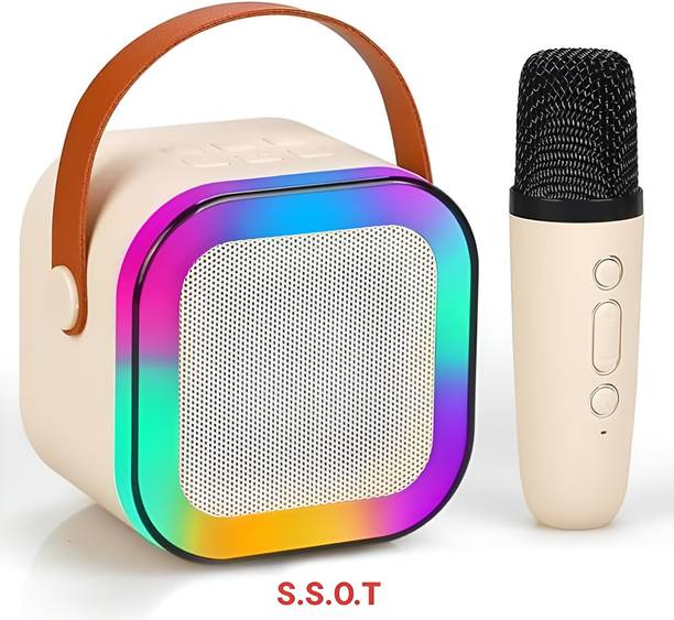 NirmalkIr Smart RGB Speaker With 16 Colour Changing Mood and Crystal Mic Cabasas