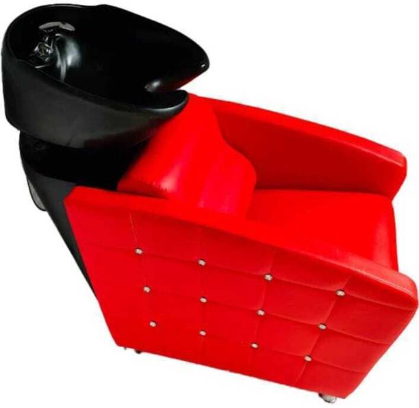 Kanishka enterprises Bold Red 12 Diamond Shampoo Chair Shampoo Chair