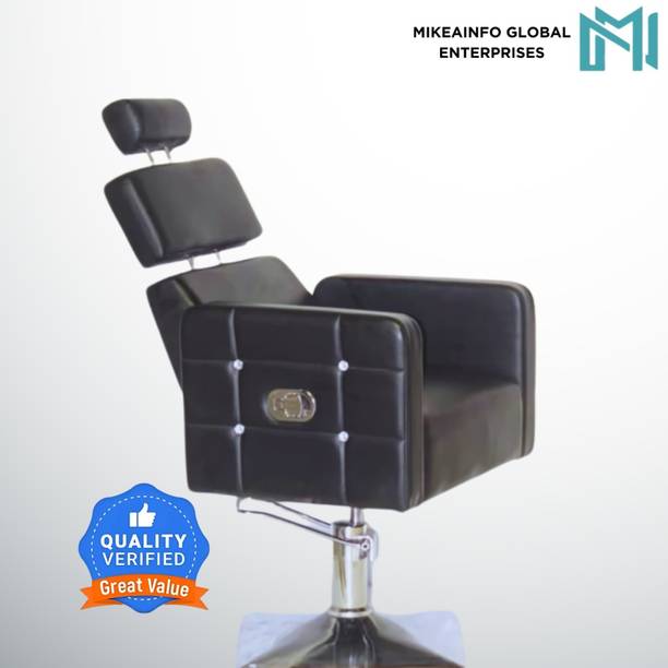 MikeaInfo Global Enterprises Black 4 diamond chair With Designing adjustable Styling Chair