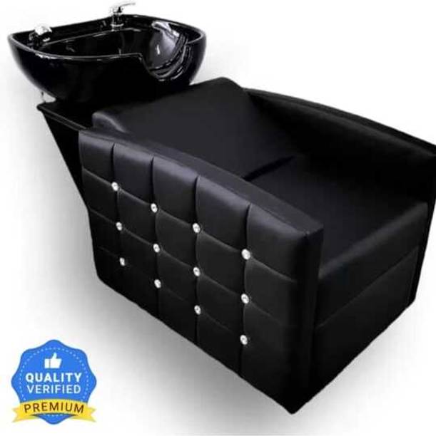 NexoMikea 12 Dimond Shampoo Station Black Shampoo Chair